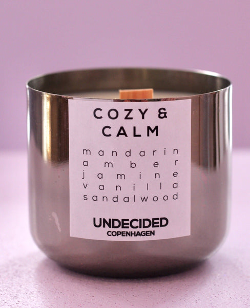 Scented Soy Candle, Cozy & Calm