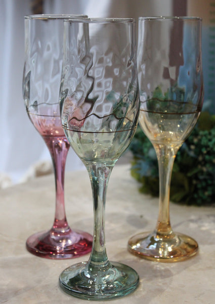 Vintage champagne glasses, Set of 3
