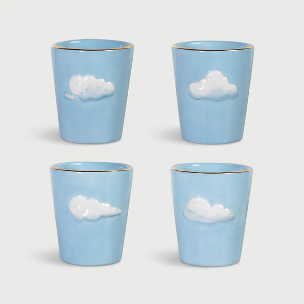 Cloud mugs, Set of 4